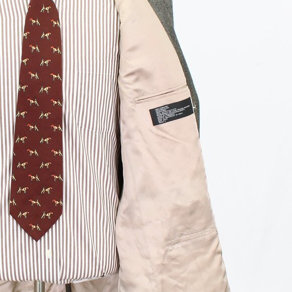 Stafford 44L Beige HB 3-Button Sport Coat Blazer Jacket B969 - Picture 10 of 11